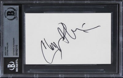 Beckett slabbed Chynna Phillips signed 3x5 index card Bridesmaids (1 of 3)