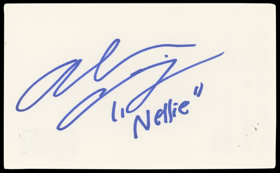 Alison Arngrim Autographed 3x5 Card Beckett Authenticated Little House on the Prairie: Alison Arngrim Autographed 3x5 Card Beckett Authenticated Little House on the Prairie This 3x5 index card has been personally signed by Alison Arngrim, known for her role as "Nellie" on Little House o