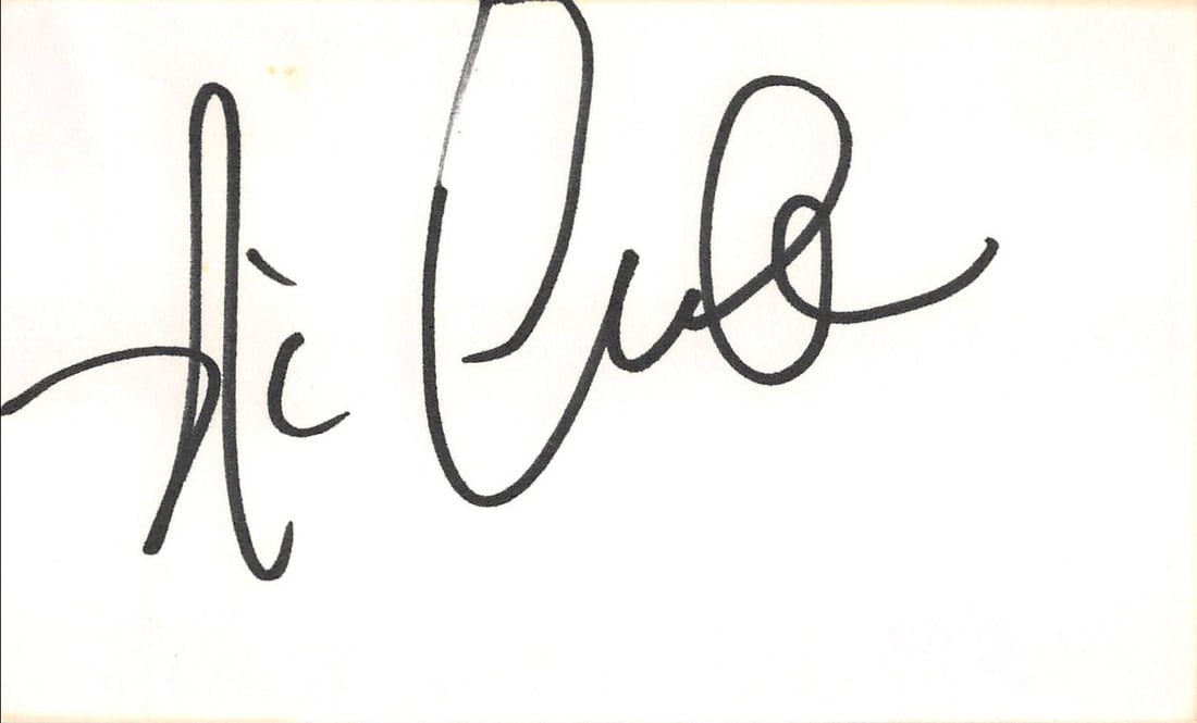 Nichelle Nichols Star Trek Signed 3x5 Index Card BAS Authenticated (1 of 5)