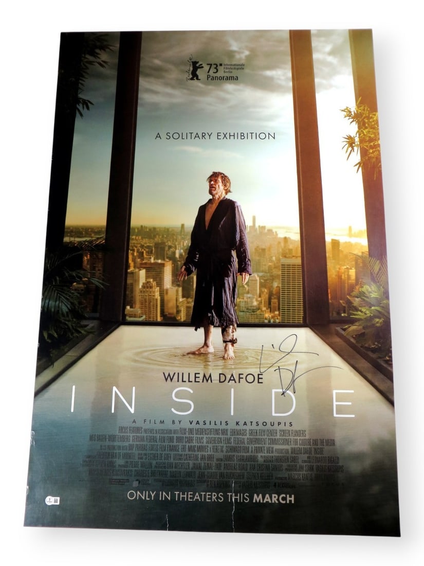 Willem Dafoe Signed 27X40 Movie Poster Beckett Authenticated (1 of 5)