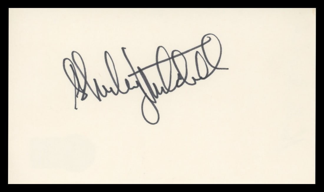 Shirley Mitchell Signed I Love Lucy 3x5 Card Beckett Authenticated (1 of 2)