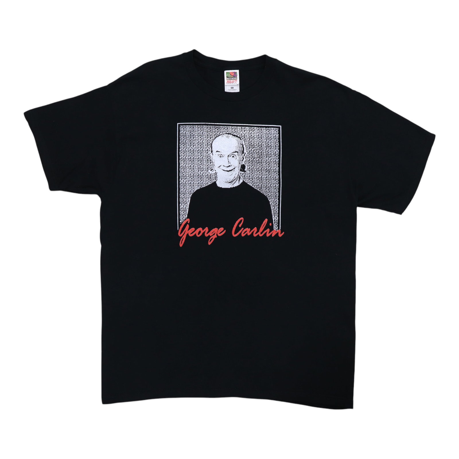 Vintage 1990s George Carlin Brain Damage Graphic Cotton T Shirt Black XL (1 of 5)