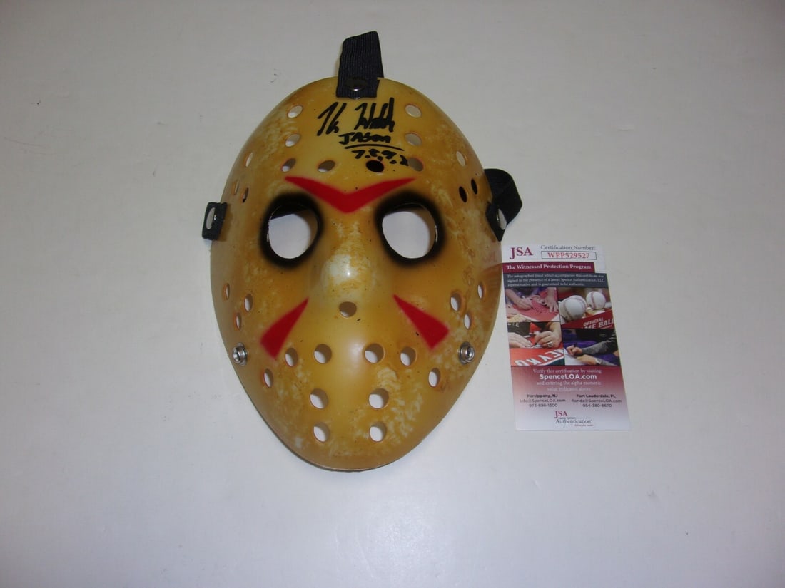 Signed Kane Hodder Jason Mask Friday the 13th Parts 7-10 JSA COA (1 of 1)