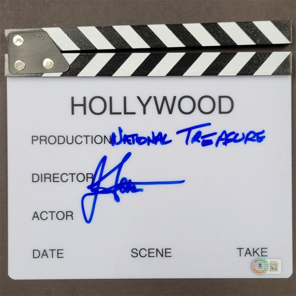 National Treasure Movie Clapper Signed by Jon Turteltaub Beckett Authenticated (1 of 3)