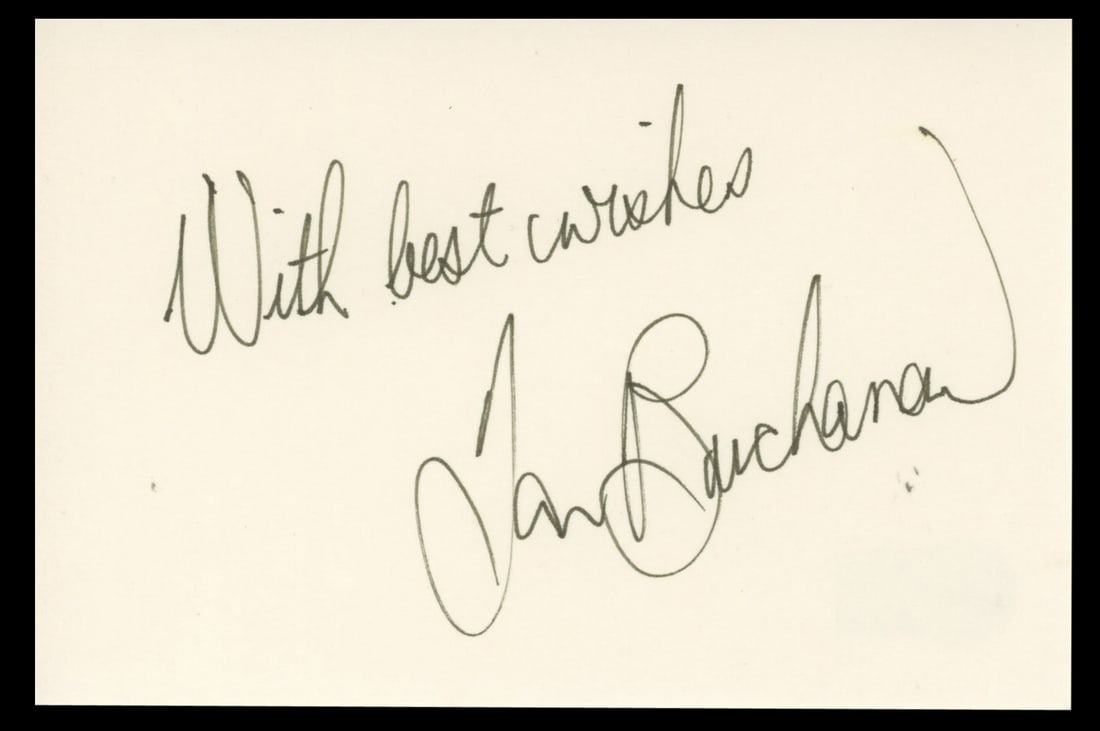 Ian Buchanan Signed 4x6 Index Card General Hospital BAS Authentication (1 of 2)