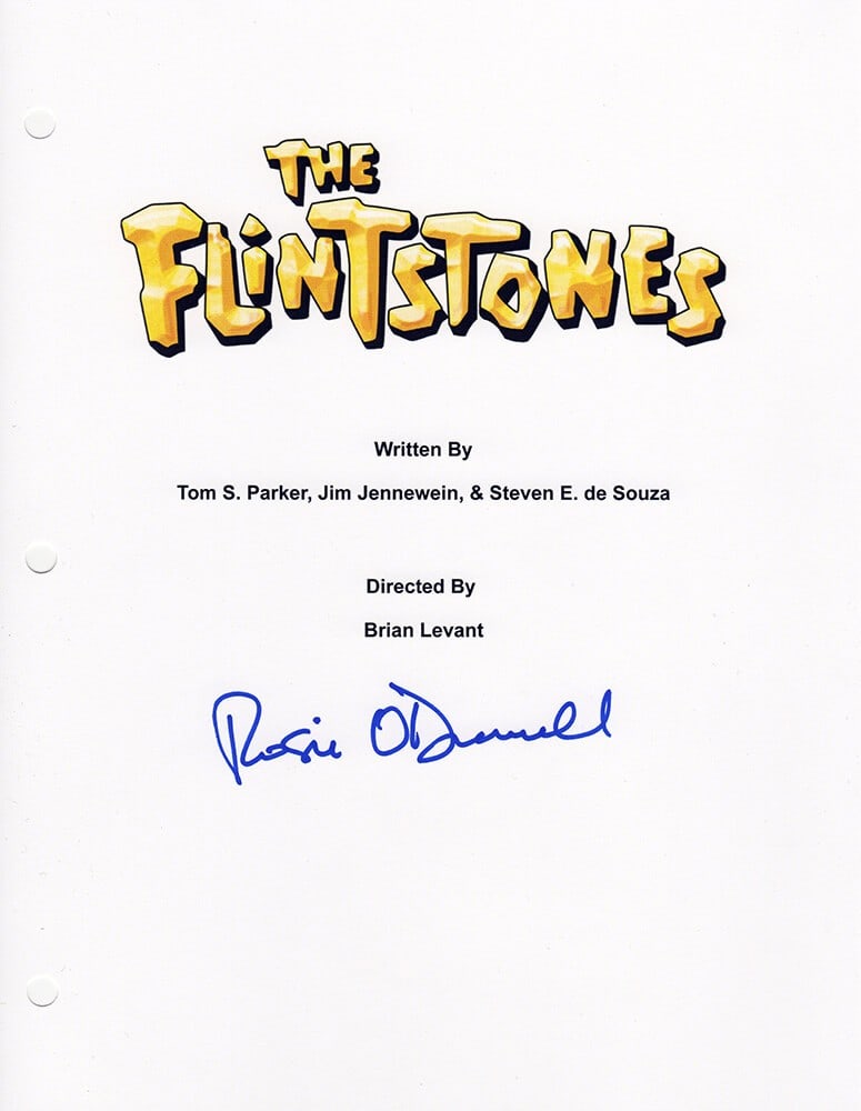 Rosie O'Donnell Signed The Flintstones Script Cover with COA (1 of 1)