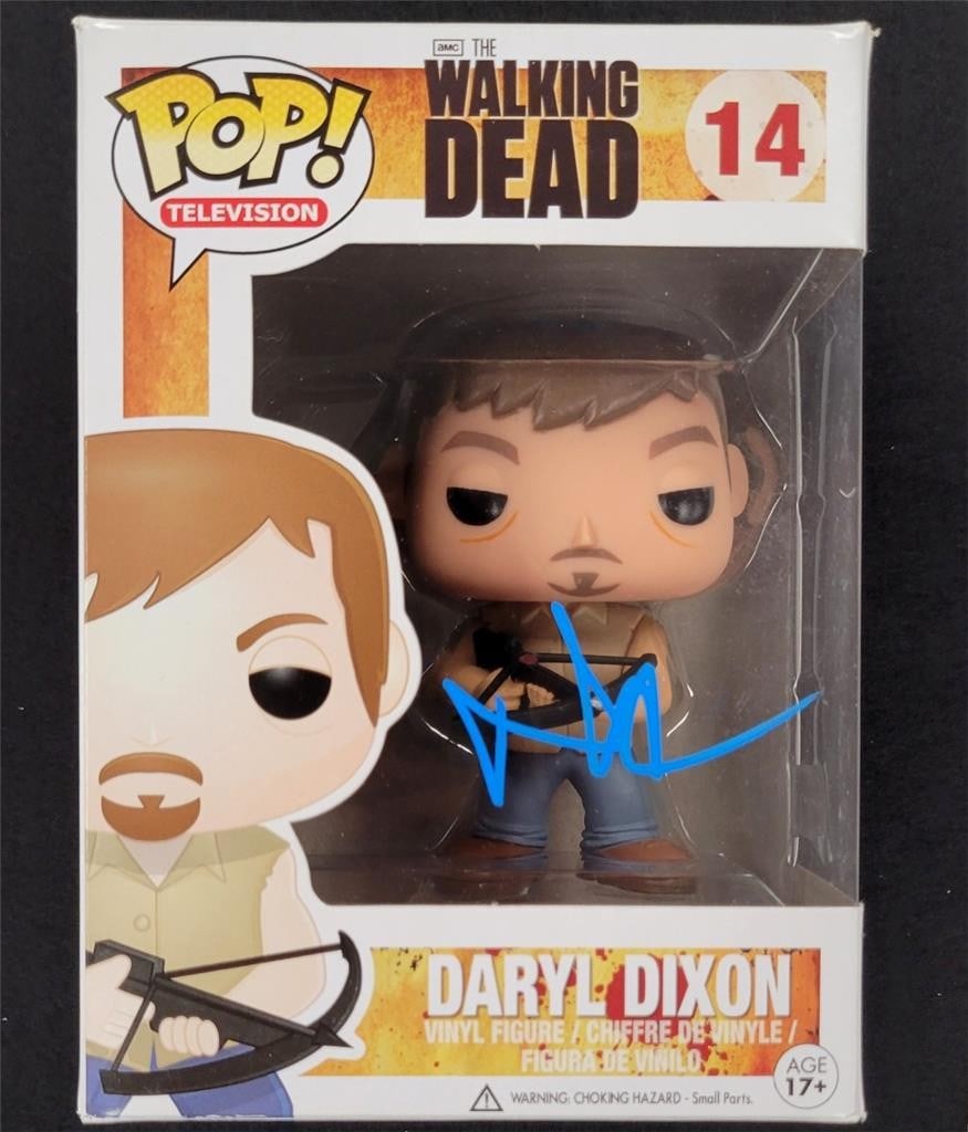 Norman Reedus Daryl Dixon Funko Pop Signed Beckett Authenticated: Norman Reedus Daryl Dixon Funko Pop Signed Beckett Authenticated This collectible features a Daryl Dixon Funko Pop! figure signed by Norman Reedus, the iconic actor from the hit show The Walking Dead.