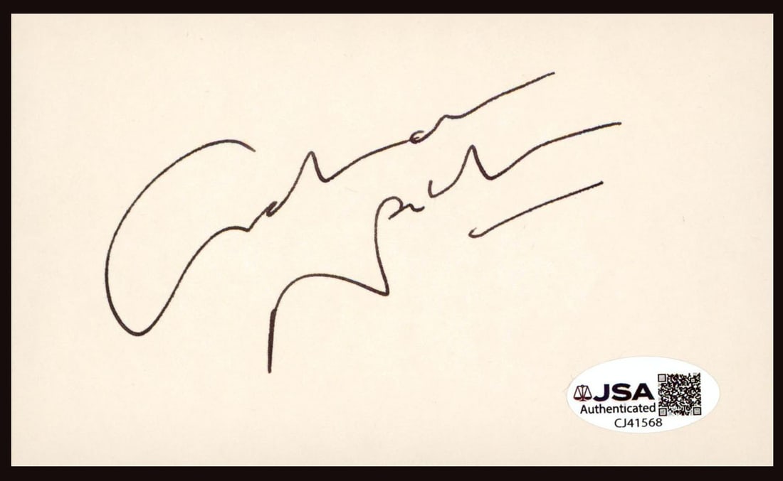 Graham Nash Signed 3x5 Index Card With JSA COA: Graham Nash Signed 3x5 Index Card With JSA COA This 3x5 index card has been personally signed by Graham Nash of The Hollies. The autograph is authenticated by JSA and includes a Certificate of Authent