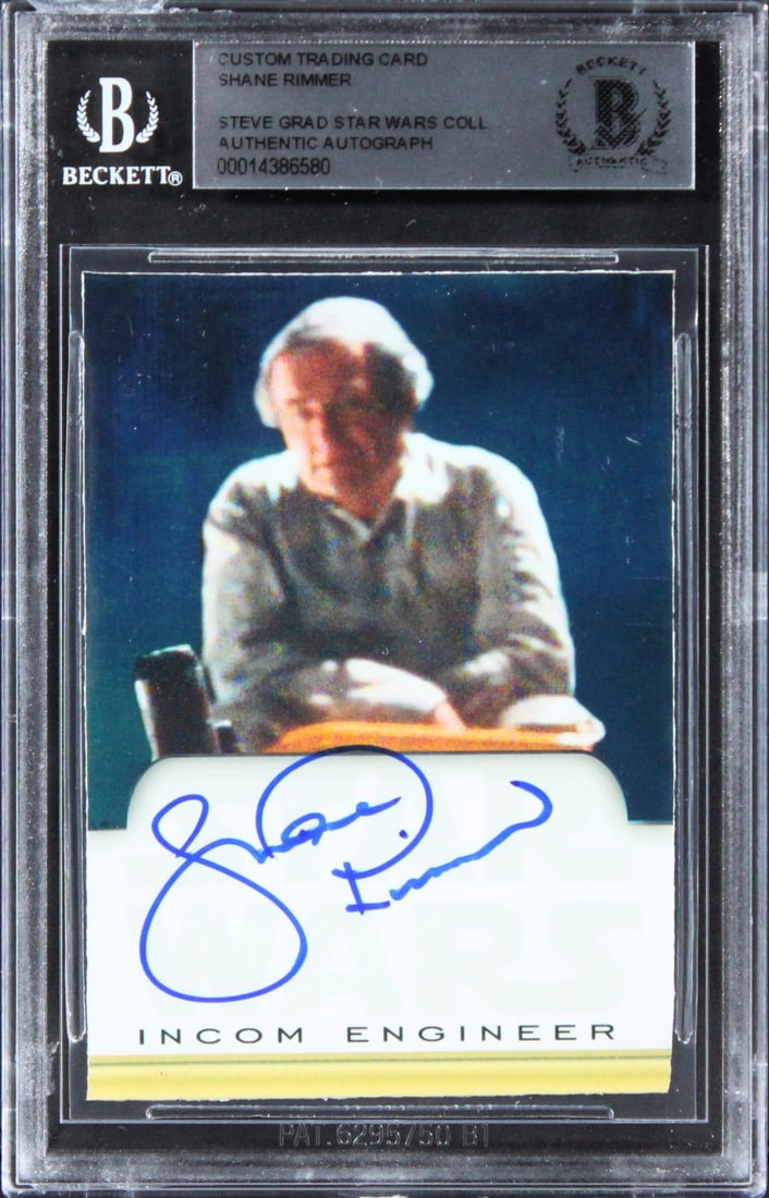 Shane Rimmer Signed Star Wars Trading Card Beckett Authenticated Slabbed (1 of 2)