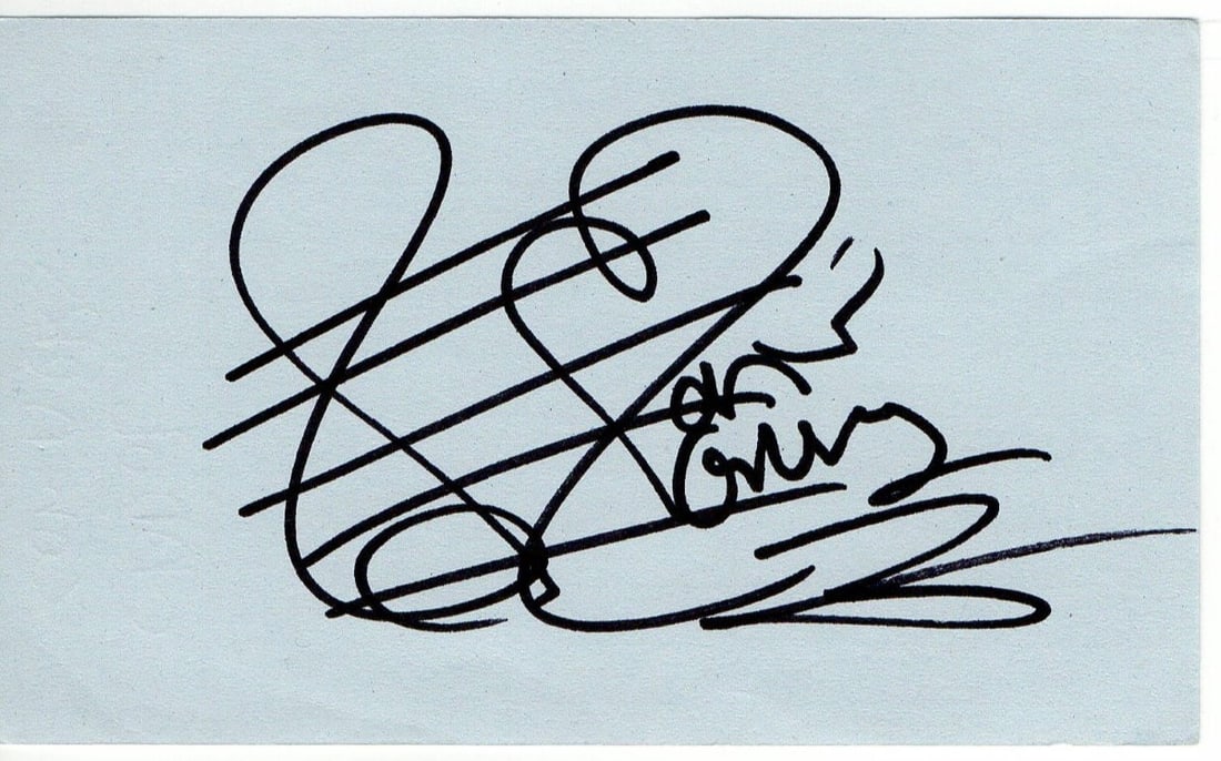 Carol Connors 3x5 Signed Index Card Rocky Theme Authenticated by Beckett: Carol Connors 3x5 Signed Index Card Rocky Theme Authenticated by Beckett This is a 3x5 index card autographed by Carol Connors, the writer of the Rocky theme. The signature has been authenticated by B