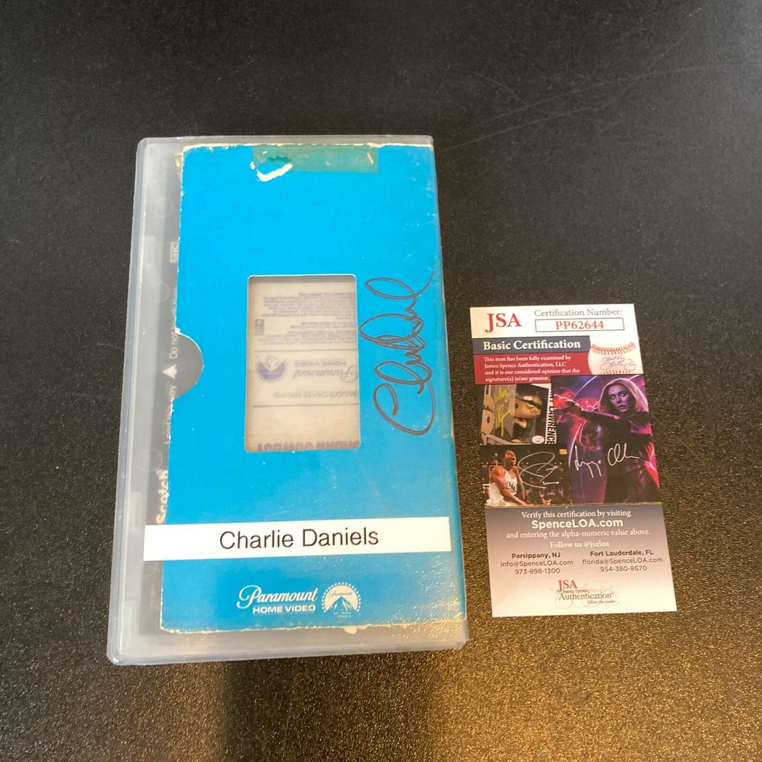 Charlie Daniels Signed Urban Cowboy Vintage VHS with JSA Authentication: Charlie Daniels Signed Urban Cowboy Vintage VHS with JSA Authentication This is a vintage VHS movie of 'Urban Cowboy' signed by Charlie Daniels, featuring a James Spence Authentication (JSA COA) for t