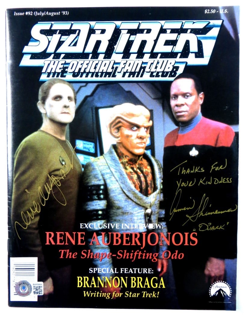 Magazine Signed by Rene Auberjonois and Armin Shimerman JSA Authenticated (1 of 3)