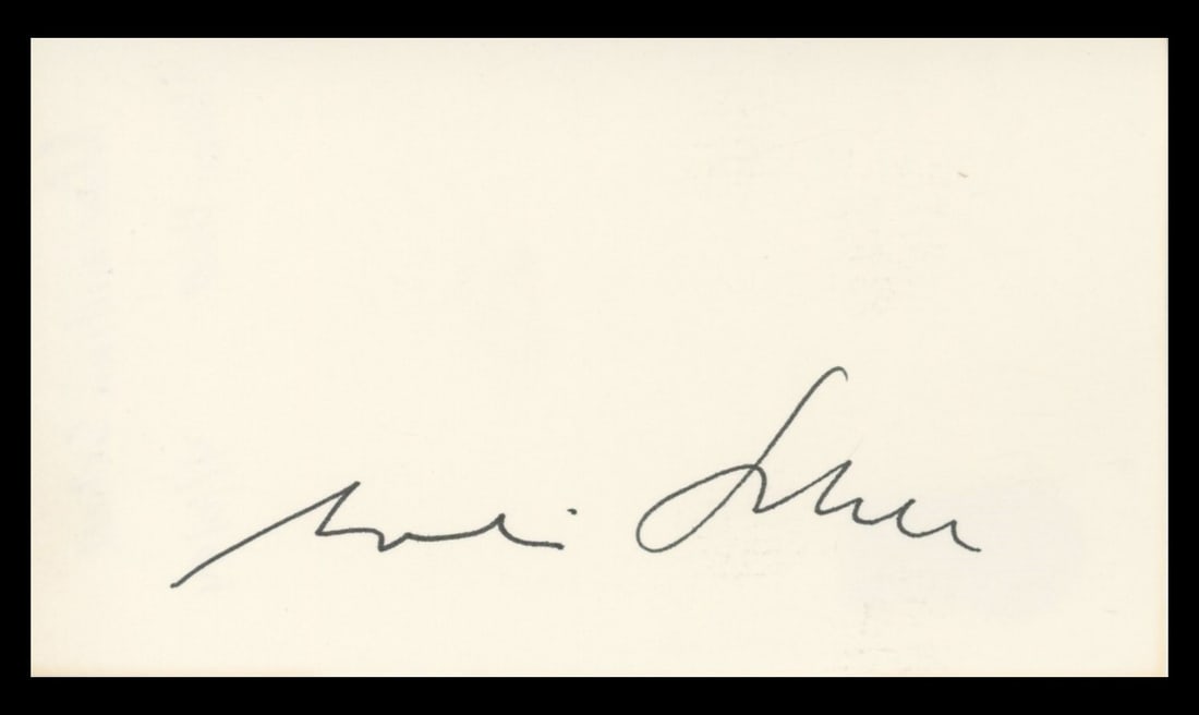 Maximilian Schell Signed Index Card Beckett Authenticated Autograph (1 of 2)