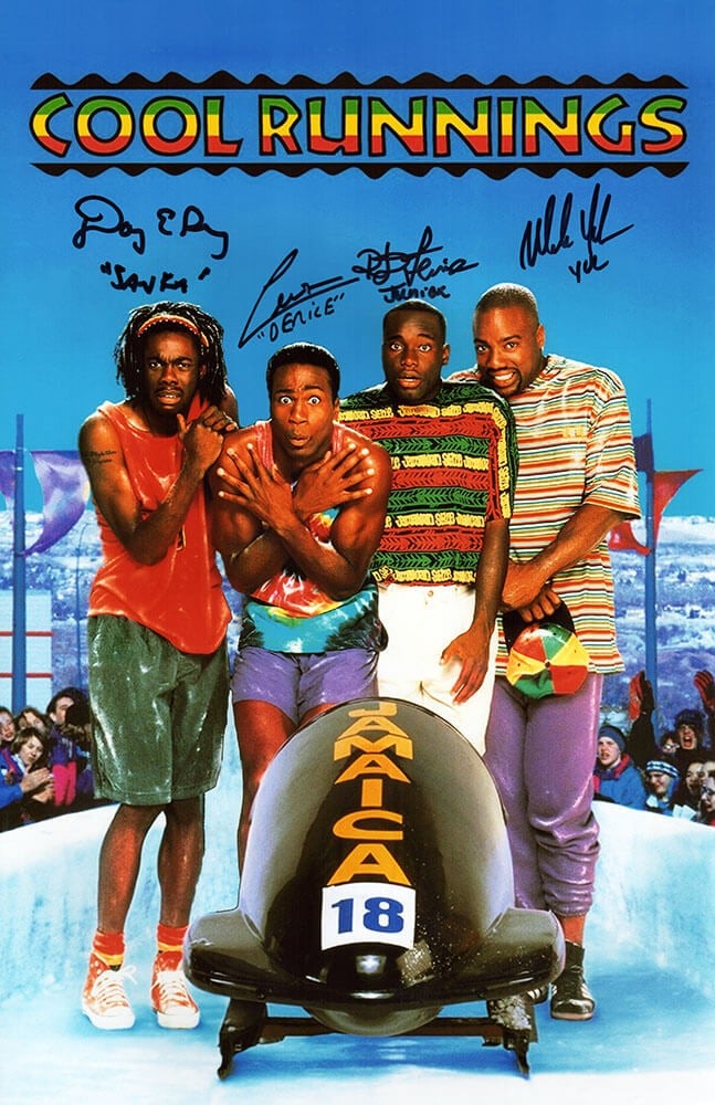 11x17 Cool Runnings Poster Signed by Four Main Cast with Character Names COA (1 of 1)
