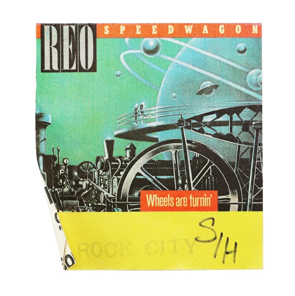 Vintage 1984 REO Speedwagon Wheels Are Turnin' Concert Pass (1 of 2)