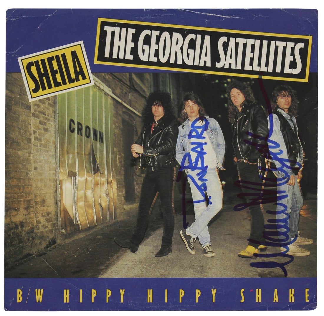 Dan Baird Mauro Magellan Signed Sheila 45 RPM Album Cover Beckett Authenticated (1 of 7)