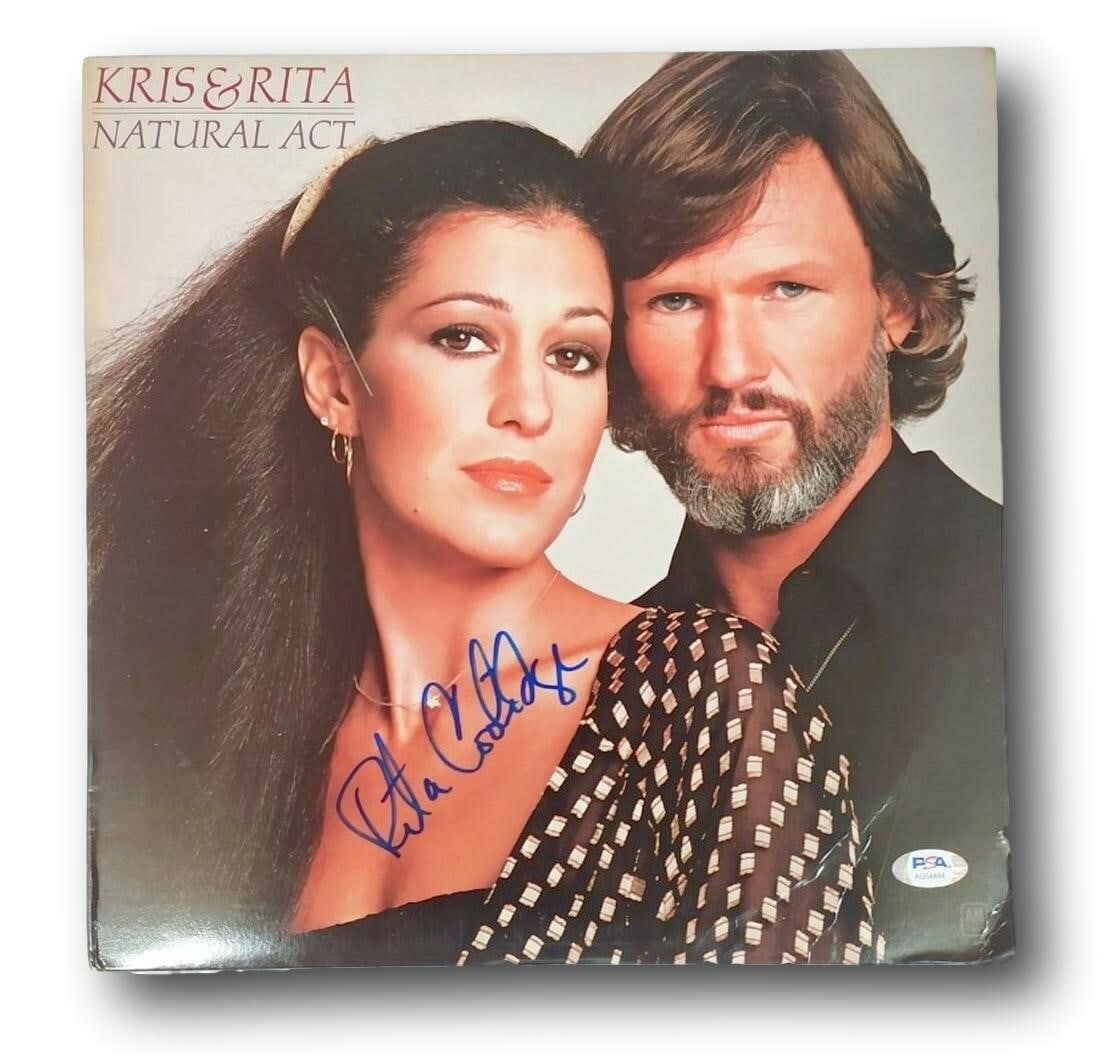 Rita Coolidge Signed Album Kris And Rita Natural Act PSA/DNA Authenticated: Rita Coolidge Signed Album Kris And Rita Natural Act PSA/DNA Authenticated This is an original record album titled "Kris And Rita Natural Act," signed by the artist Rita Coolidge. The autograph has be