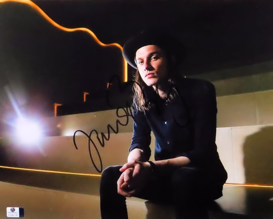James Bay Autographed 11X14 Photo with Hat Certified by Global Authentics (1 of 2)