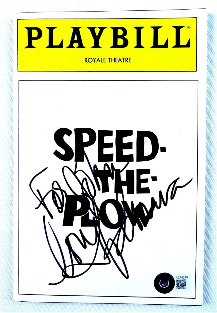 Playbill for Speed the Plow Signed by Madonna Beckett Authenticated (1 of 3)