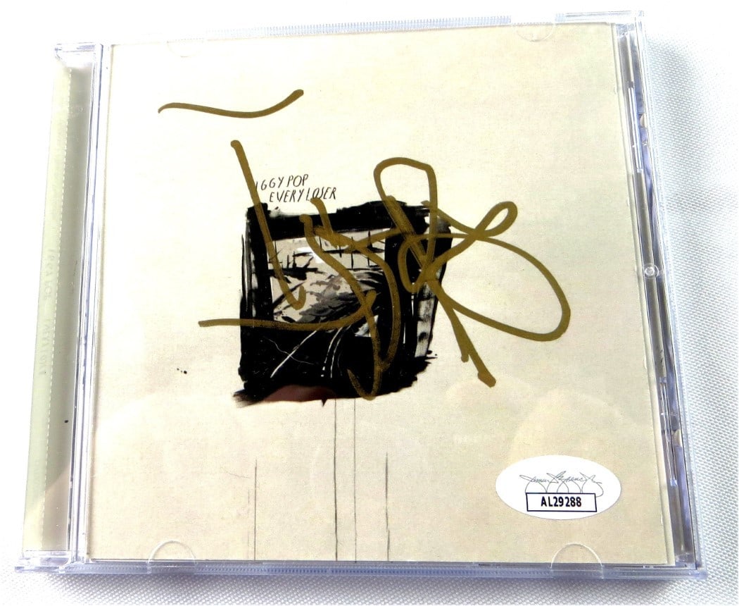 Every Loser CD Booklet Hand Signed by Iggy Pop with JSA Authentication (1 of 2)