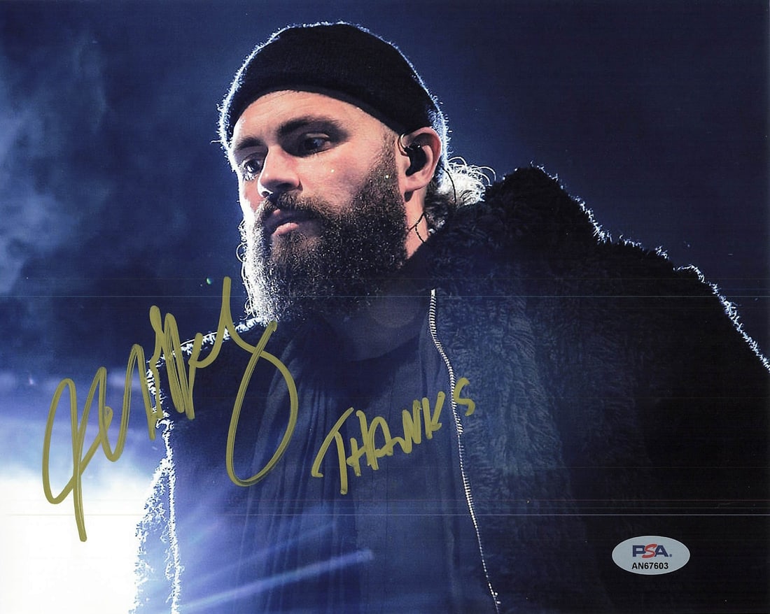 Mikky Ekko Signed 8x10 Photo PSA/DNA Authentic Musician Memorabilia: Mikky Ekko Signed 8x10 Photo PSA/DNA Authentic Musician Memorabilia This is a professionally printed 8x10 photograph autographed by musician Mikky Ekko. The signature has been authenticated by PSA/DNA
