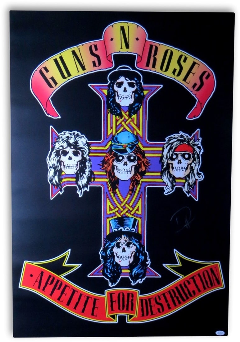 36x24 Poster Signed by Duff McKagan with JSA Authentication (1 of 4)