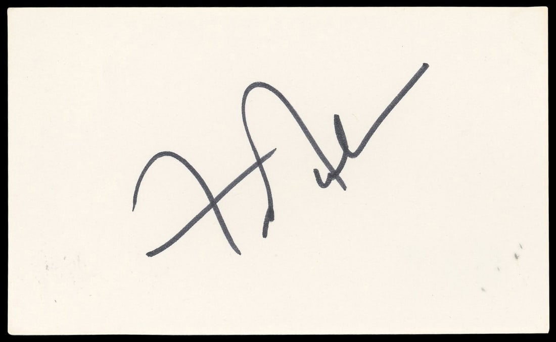 Frankie Avalon Signed 3x5 Index Card Autographed BAS Certified (1 of 2)