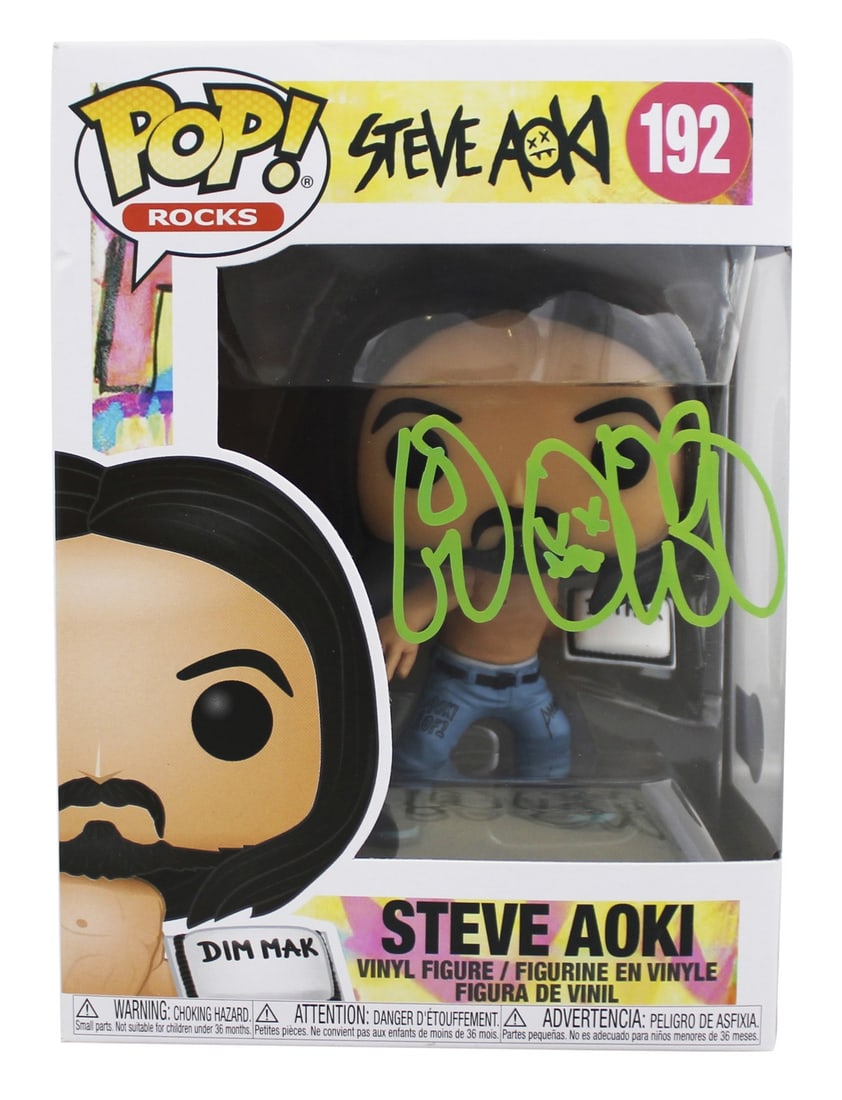 Beckett Authenticated Steve Aoki Funko Pop #192 Signed Figure (1 of 7)