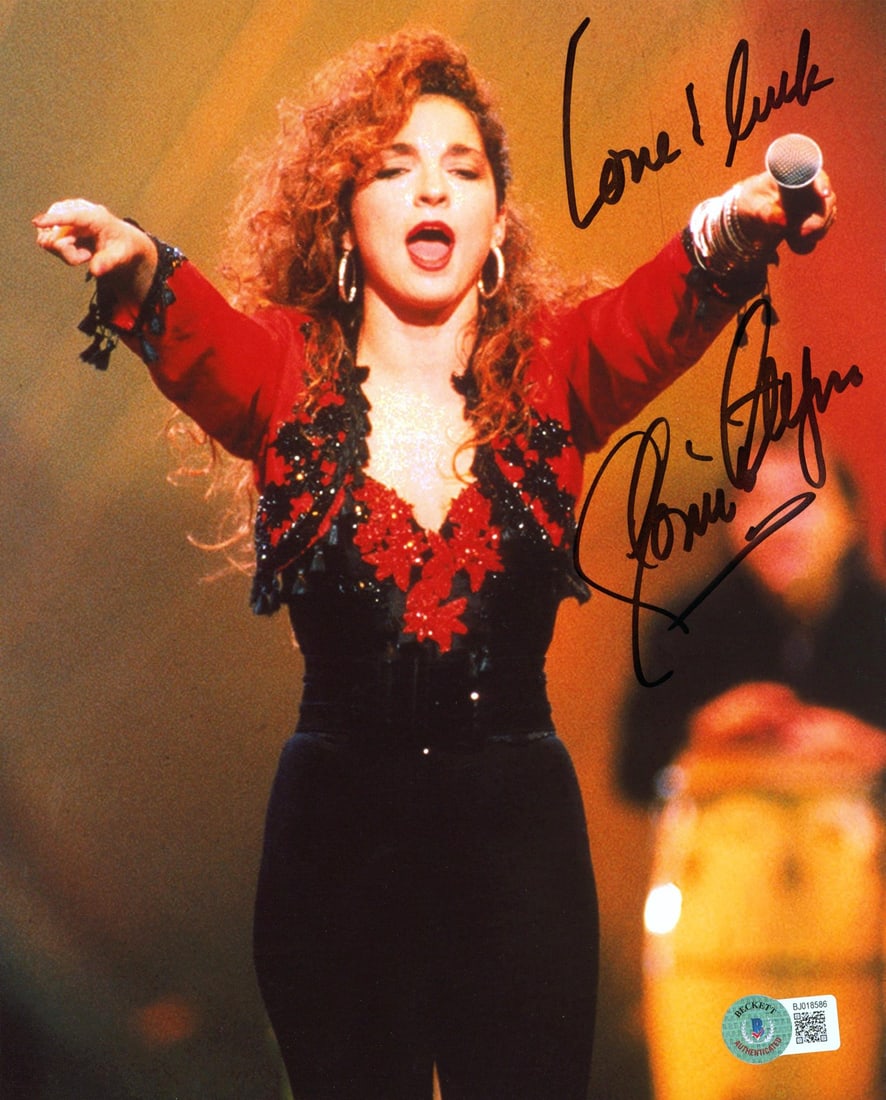 Gloria Estefan Miami Sound Machine Signed 8x10 Photo Love & Luck BAS Authenticated (1 of 3)