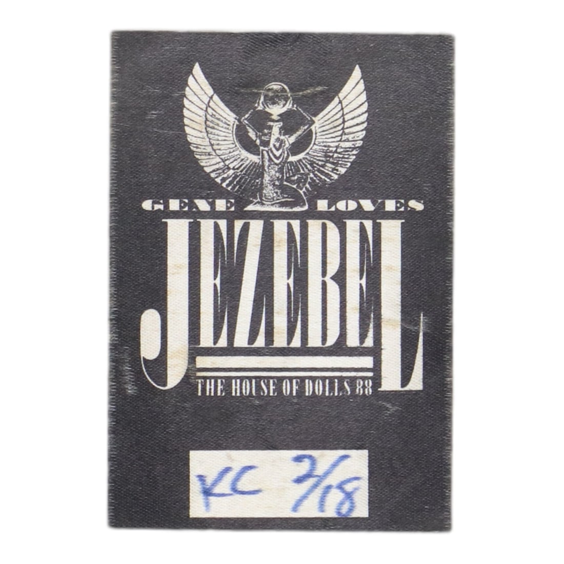 Gene Loves Jezebel Vintage 1988 Concert Backstage Pass Unused (1 of 2)