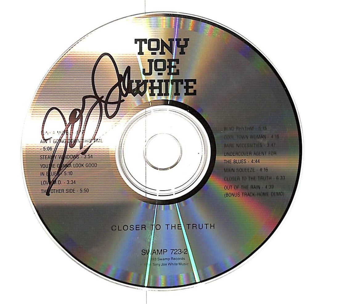 Tony Joe White Signed CD Closer To The Truth JSA Certified (1 of 2)