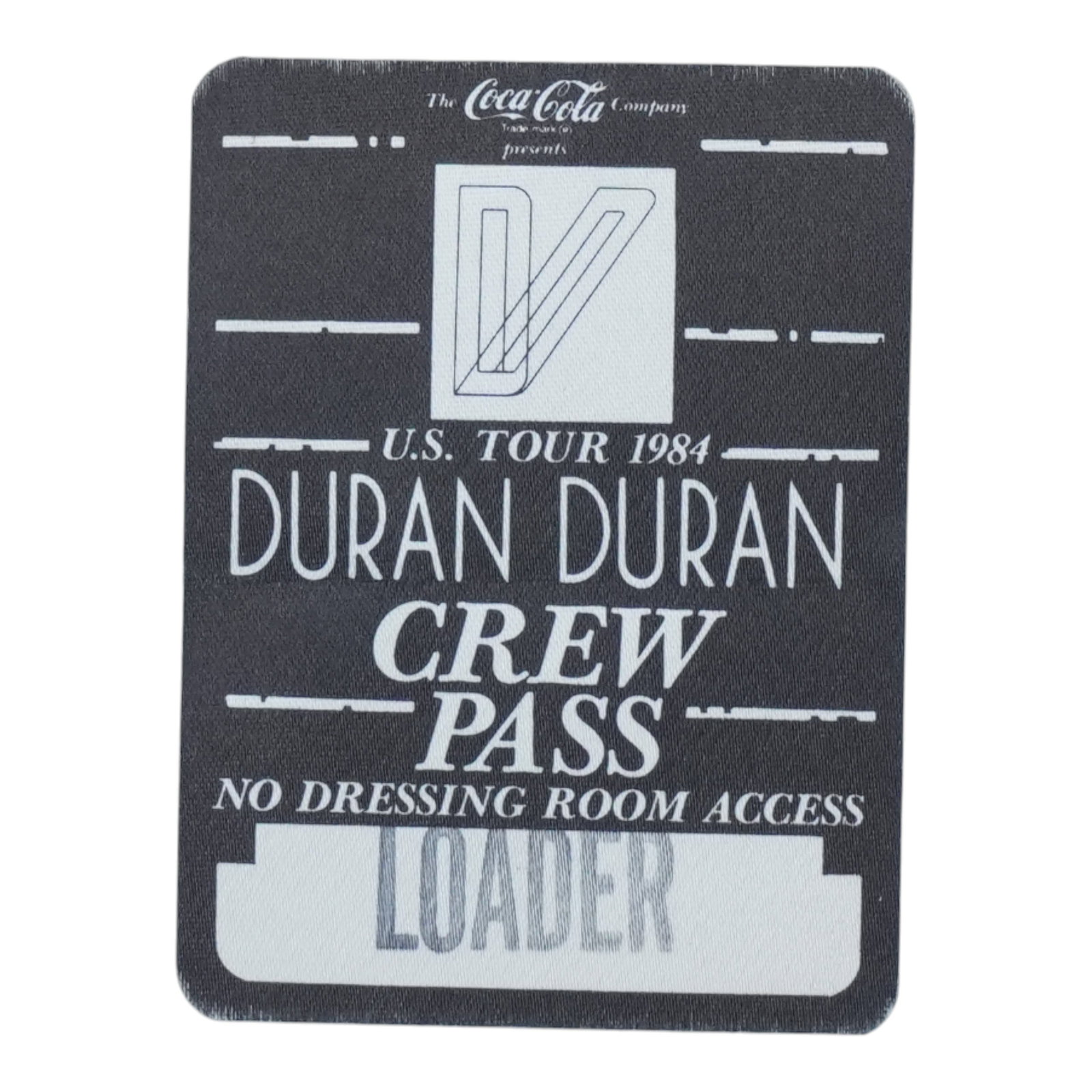 1984 Duran Duran authentic tour crew backstage pass (1 of 2)