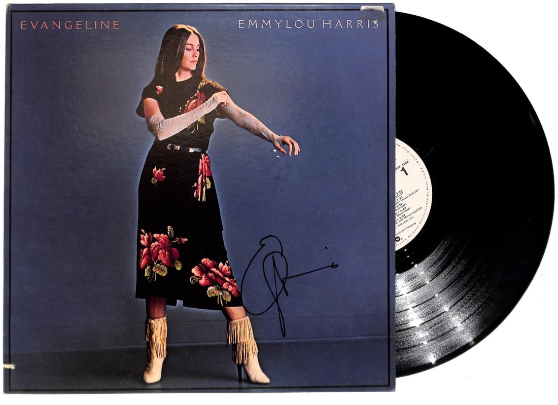 Evangeline Album Signed by Emmy Lou Harris with PSA DNA Authentication (1 of 3)