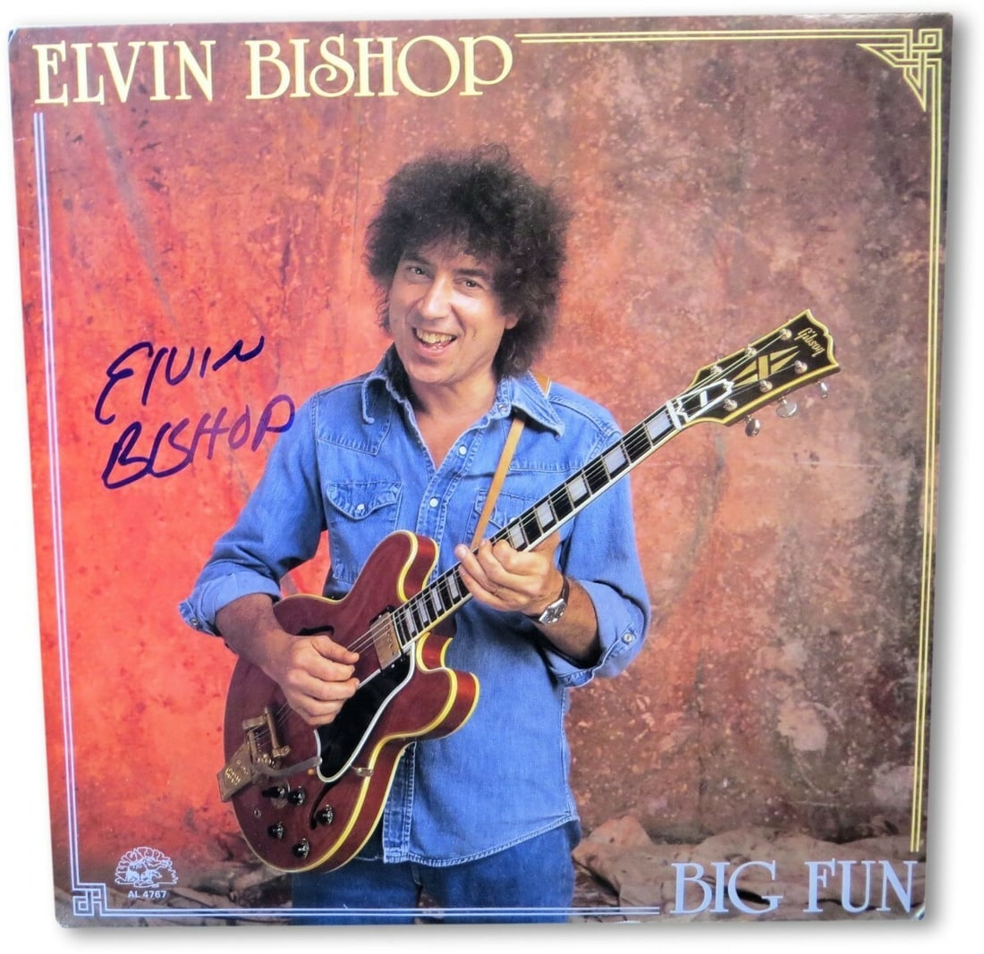 Elvin Bishop Autographed Record Album Cover JSA Certified: Elvin Bishop Autographed Record Album Cover JSA Certified This is an original autographed record album cover by Elvin Bishop, featuring his signature authenticated by James Spence Authentication (JSA)