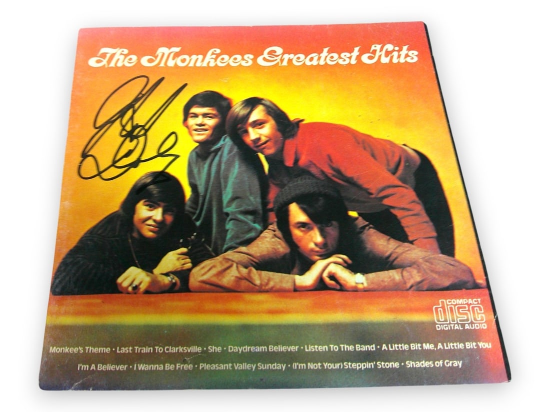 Autographed The Monkees Greatest Hits CD Booklet by Micky Dolenz BAS Authenticated (1 of 3)