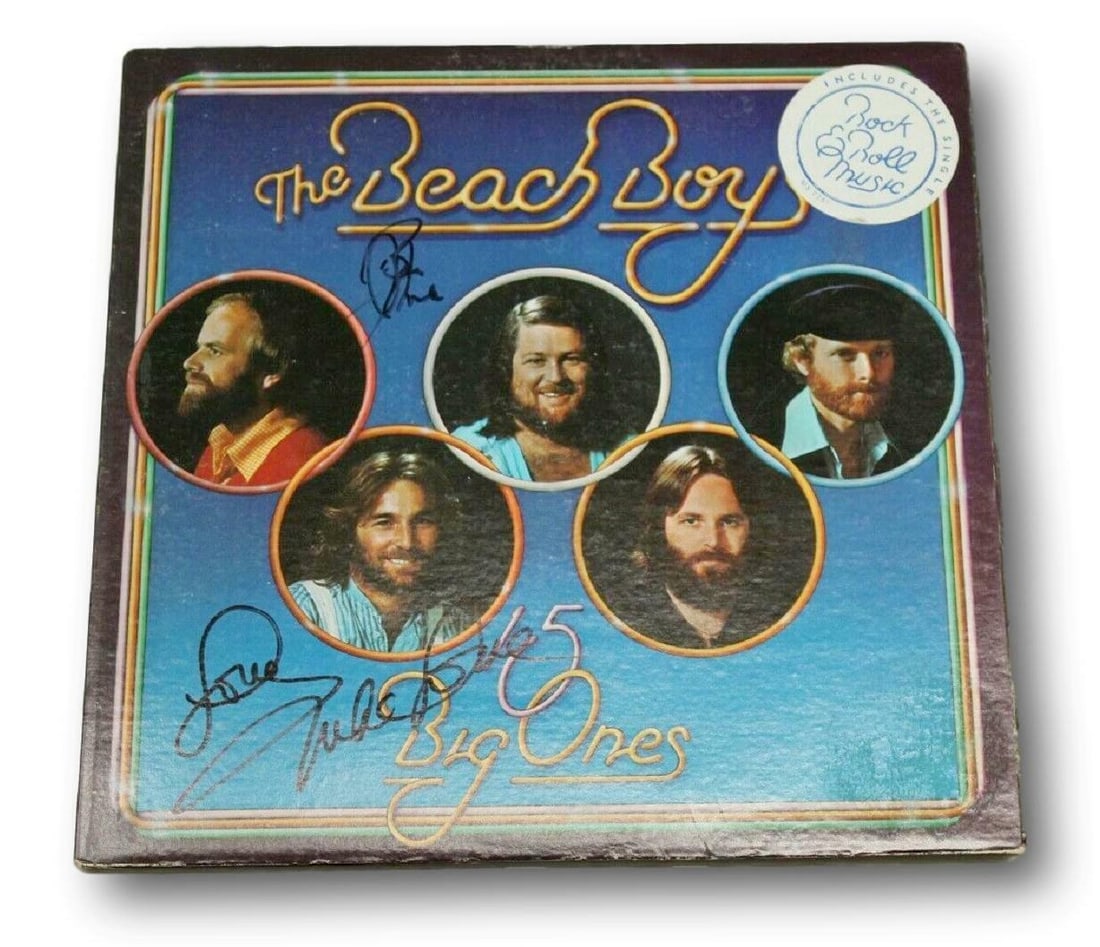 Big Ones Album Signed by Mike Love and Bruce Johnston with PSA DNA (1 of 4)