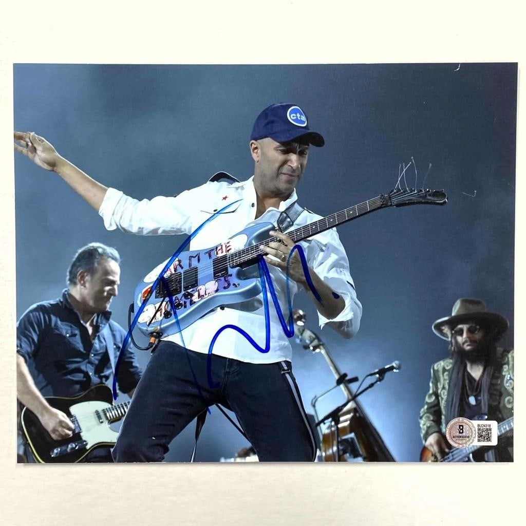 8x10 Photograph Signed by Tom Morello with Beckett Authentication (1 of 3)