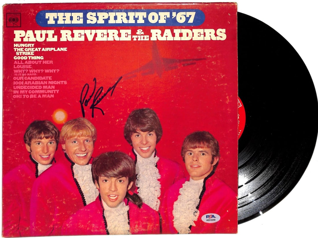 Paul Revere Autographed Spirit of '67 Raiders Album With PSA DNA Authentication (1 of 3)