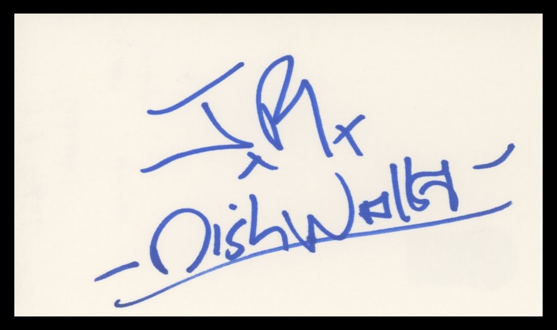 J.R. Richards Signed 3x5 Index Card Beckett Authenticated Dishwalla Autograph (1 of 2)
