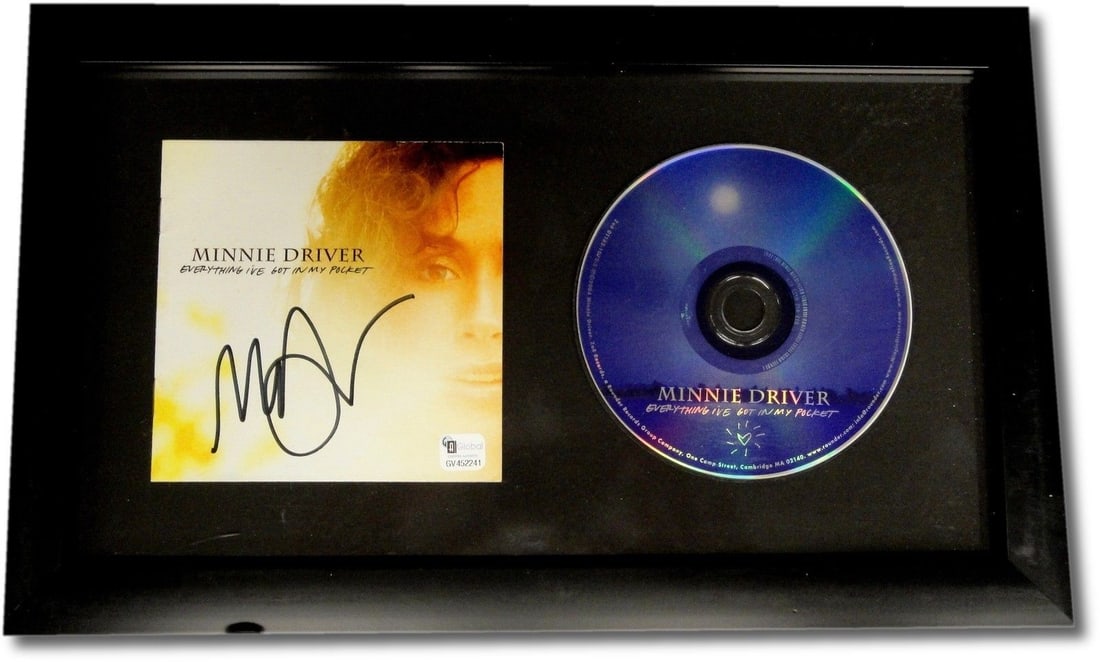 Framed Minnie Driver Signed Everything I Got CD Cover With Authentication (1 of 2)