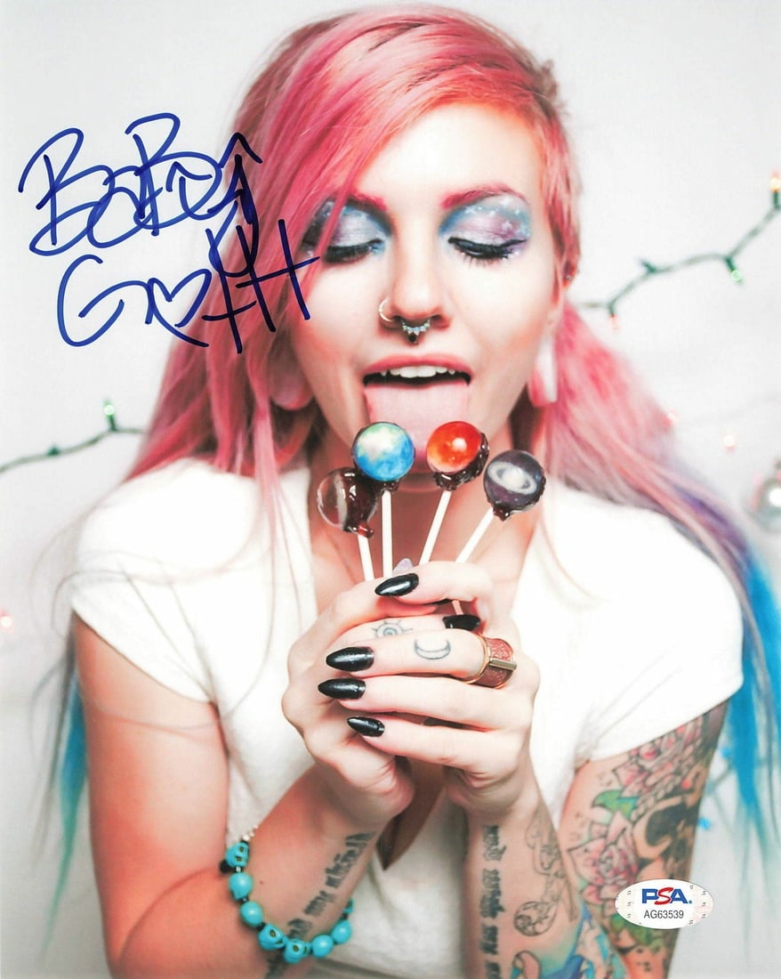 Baby Goth autographed PSA DNA 8x10 photo: Baby Goth autographed PSA DNA 8x10 photo This is a professionally printed 8x10 photograph featuring the autograph of Baby Goth. The signature on this photo has been authenticated by PSA/DNA. The item 