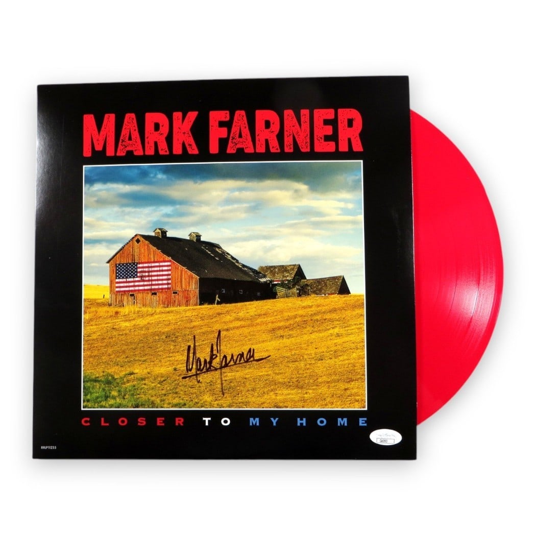Mark Farner Signed Closer to My Home Record Album Cover JSA Authenticated: Mark Farner Signed Closer to My Home Record Album Cover JSA Authenticated This is a pre-owned, original record album cover of "Closer to My Home" signed by Mark Farner. The autograph has been authenti