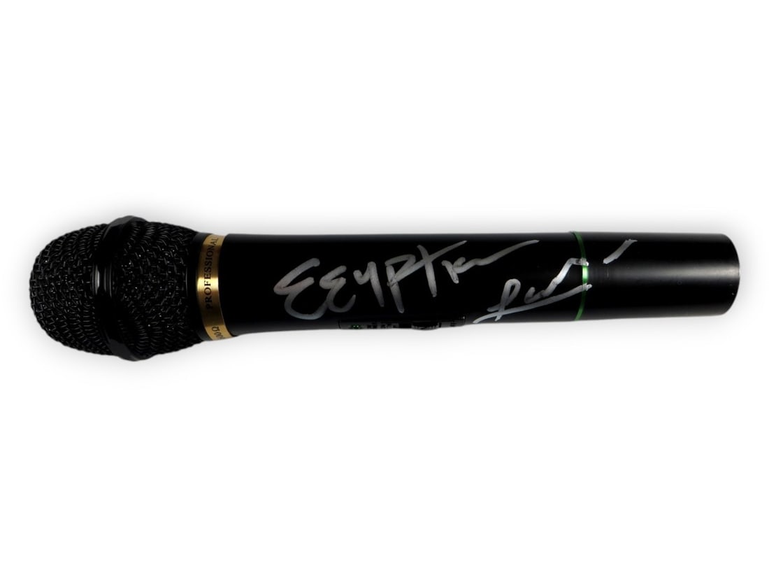 Autographed Microphone by Egyptian Lover With JSA Authentication Featuring Freak-A-Holic: Autographed Microphone by Egyptian Lover With JSA Authentication Featuring Freak-A-Holic This is an original microphone autographed by Egyptian Lover, authenticated by James Spence Authentication (JSA