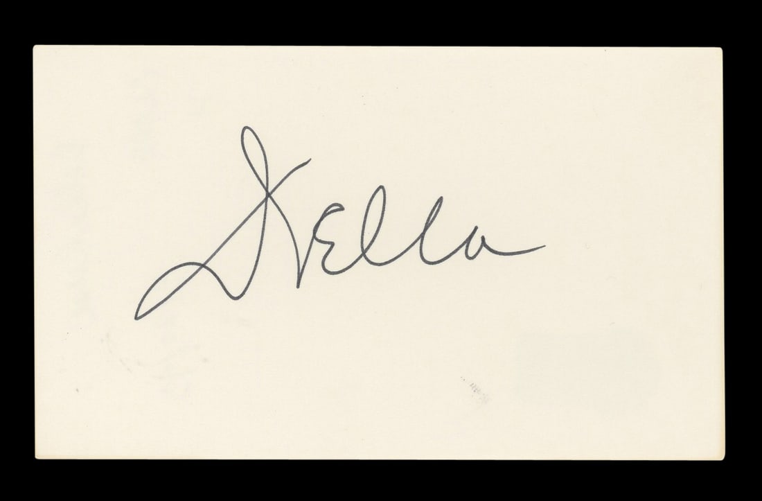 Della Reese Singer Autographed 3x5 Index Card BAS Certified: Della Reese Singer Autographed 3x5 Index Card BAS Certified This authentic autographed 3x5 index card features the signature of Della Reese, renowned singer and actress. The item is certified by Becke