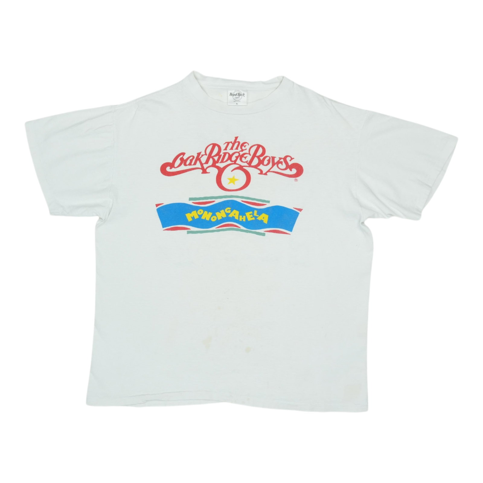 Vintage 1988 Oak Ridge Boys Monongahela Tour Cotton T-Shirt White XL: Vintage 1988 Oak Ridge Boys Monongahela Tour Cotton T-Shirt White XL This is an original vintage 1988 Oak Ridge Boys Monongahela Tour shirt, featuring graphics on both the front and back. Made from 10
