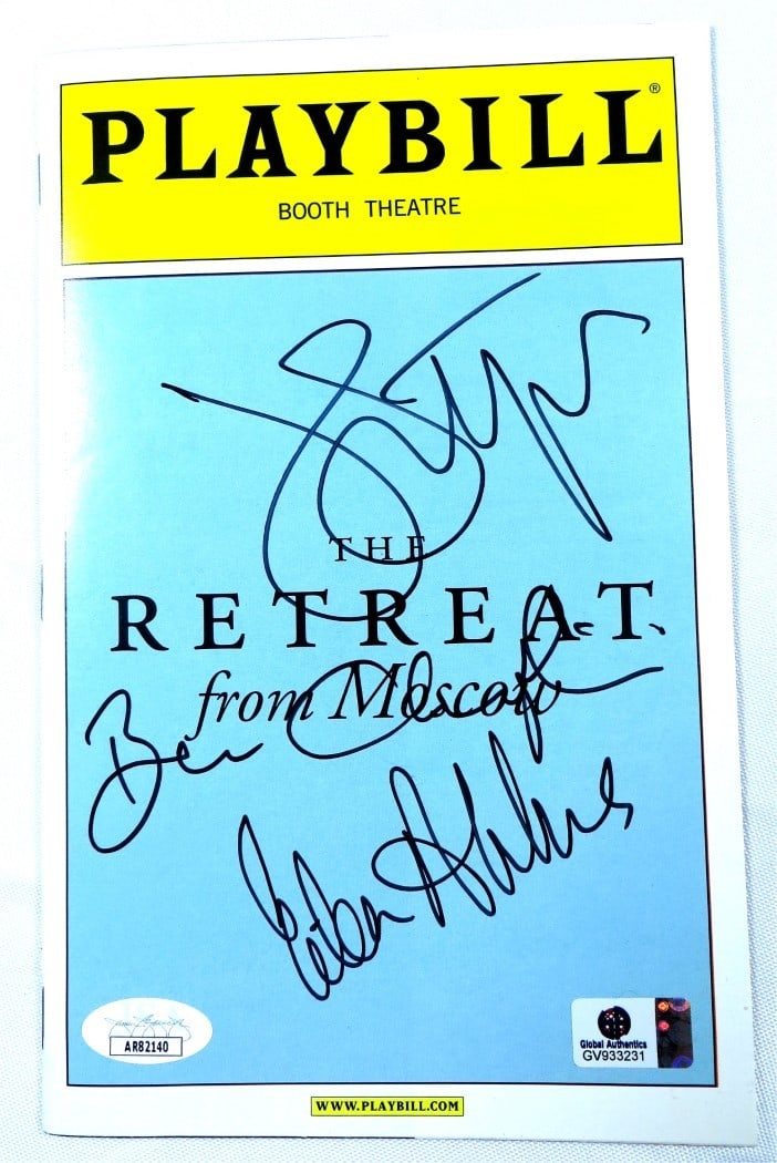 John Lithgow Ben Chaplin Eileen Atkins Signed Playbill JSA Authenticated (1 of 2)