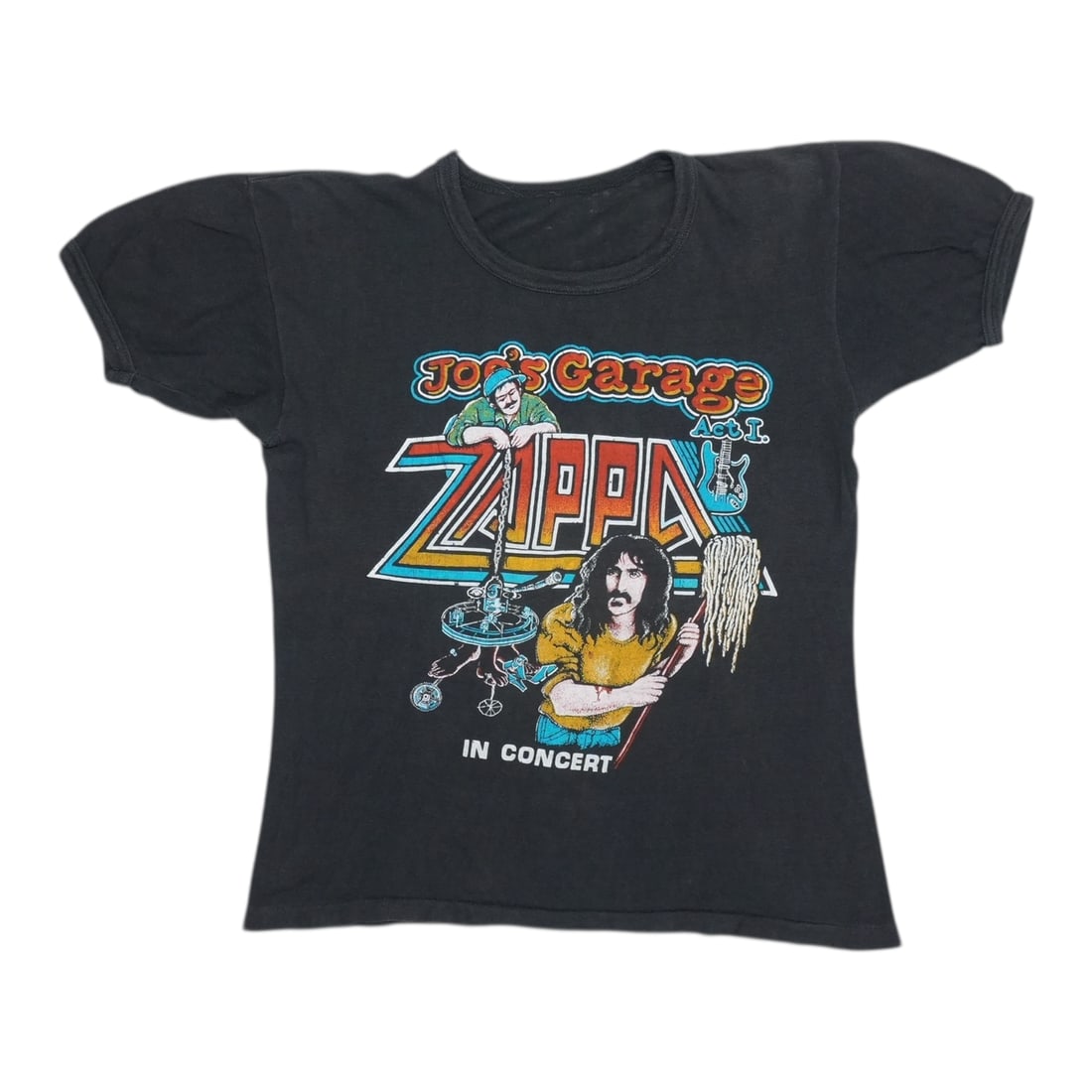 Vintage 1979 Joe's Garage Frank Zappa Black Cotton T Shirt (1 of 4)