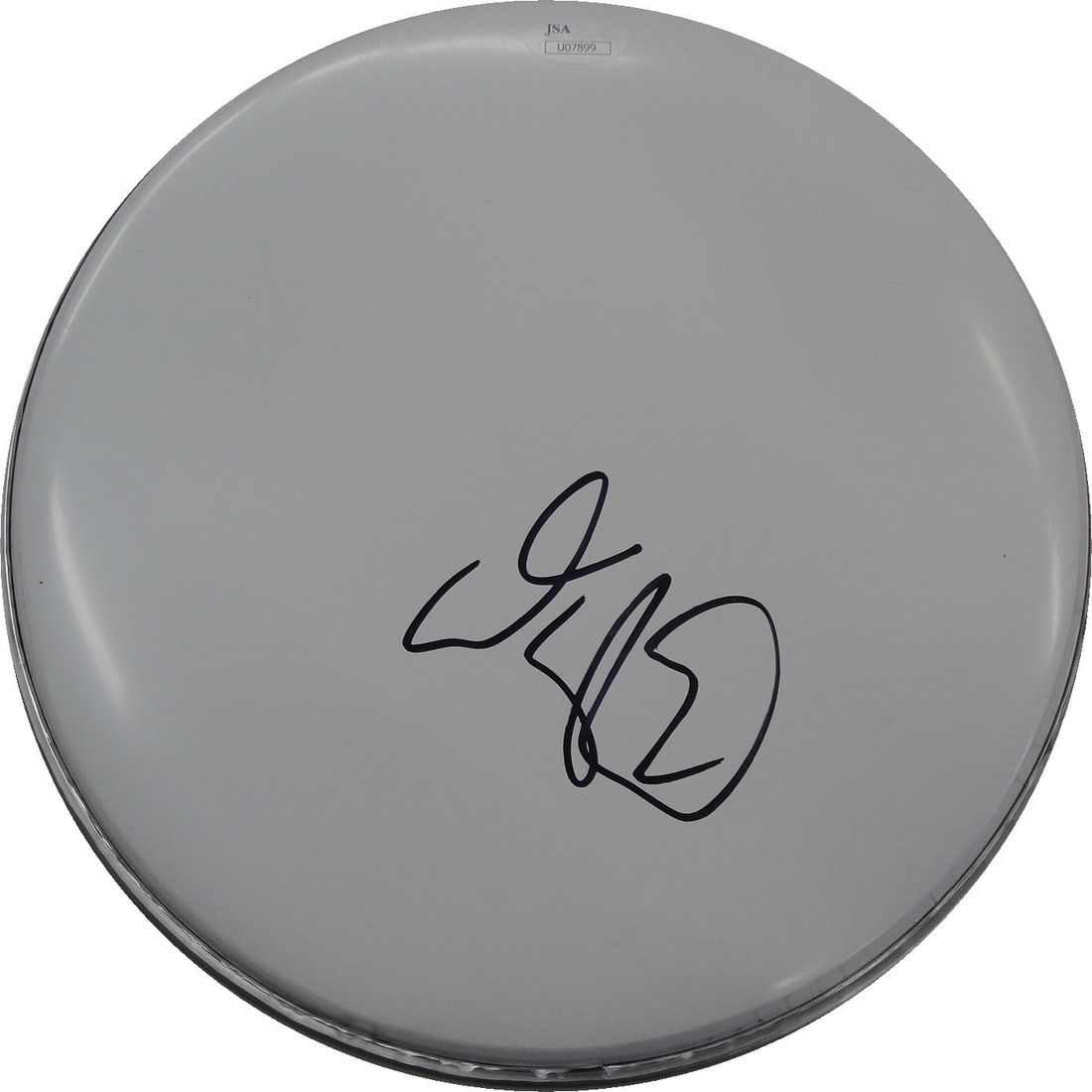Adam Sandler Autographed Drumhead Authenticated by JSA: Adam Sandler Autographed Drumhead Authenticated by JSA This is an original drumhead hand-signed by actor, musician, and comedian Adam Sandler. The autograph has been authenticated by James Spence Auth