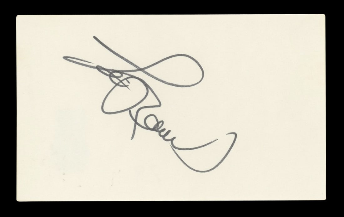 Lou Rawls Autographed 3x5 Index Card BAS Authenticated: Lou Rawls Autographed 3x5 Index Card BAS Authenticated This authentic autographed 3x5 index card features the signature of renowned musician Lou Rawls. The item is verified for authenticity by Beckett