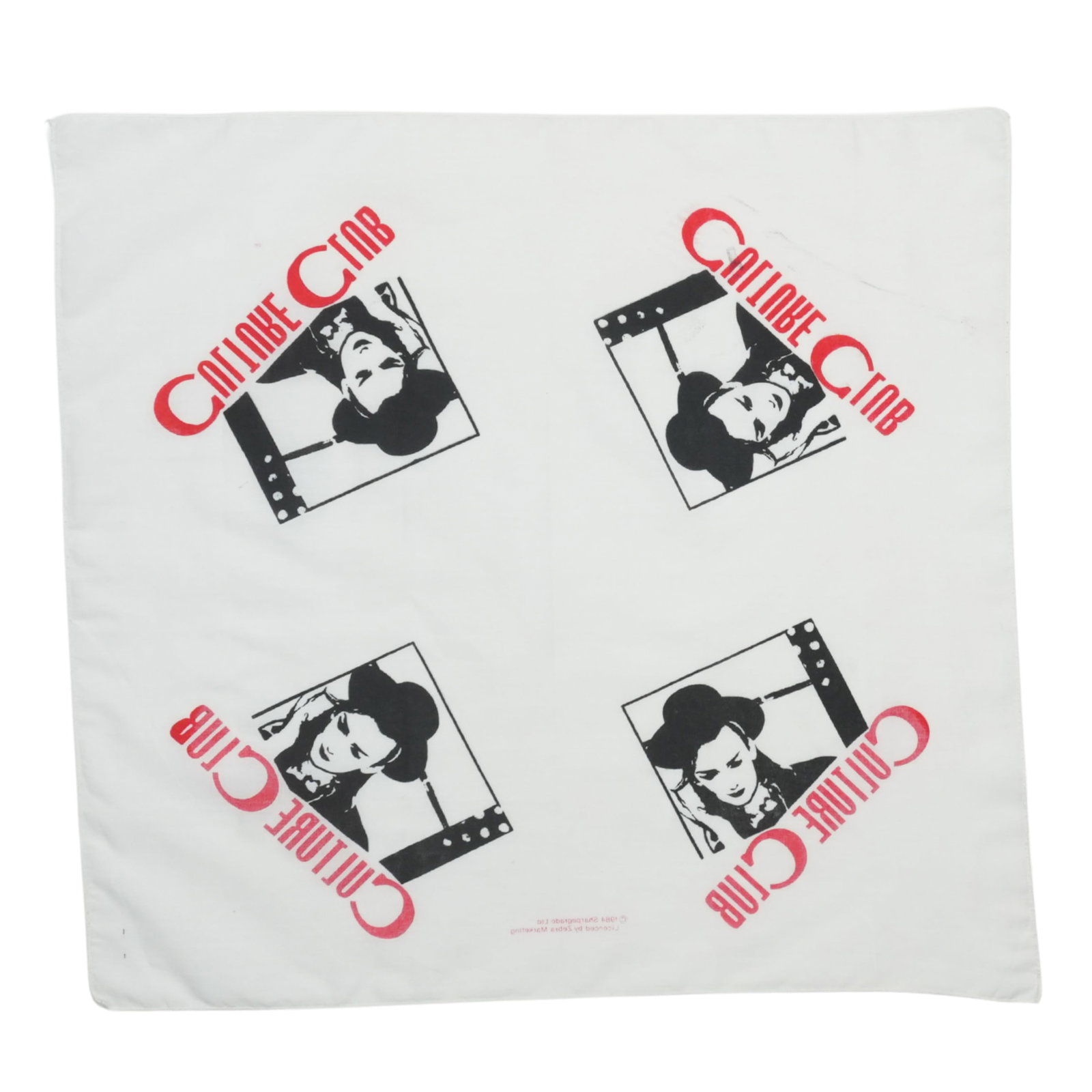 Vintage 1984 Culture Club Concert Tour Original Bandana (1 of 2)